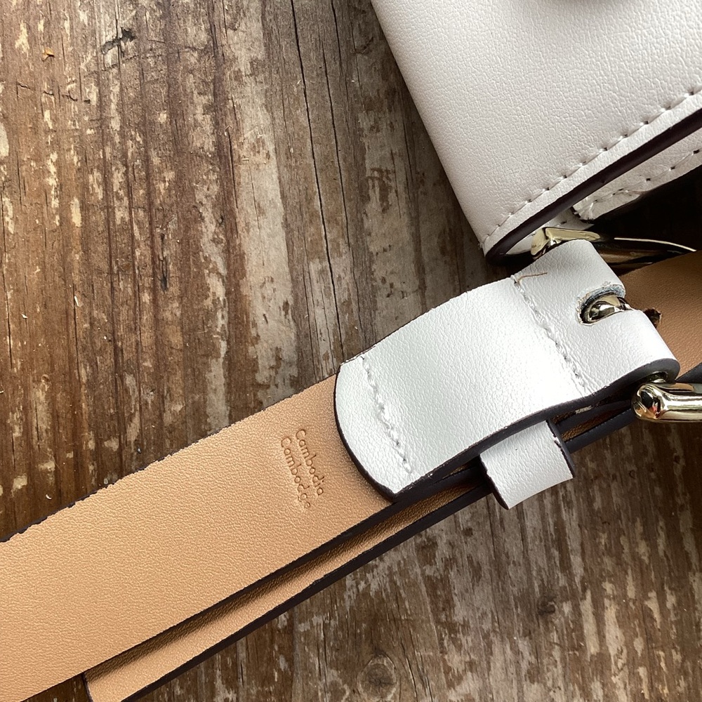 kate spade Cream Leather Bow Belt Bag - Picture 9 of 9